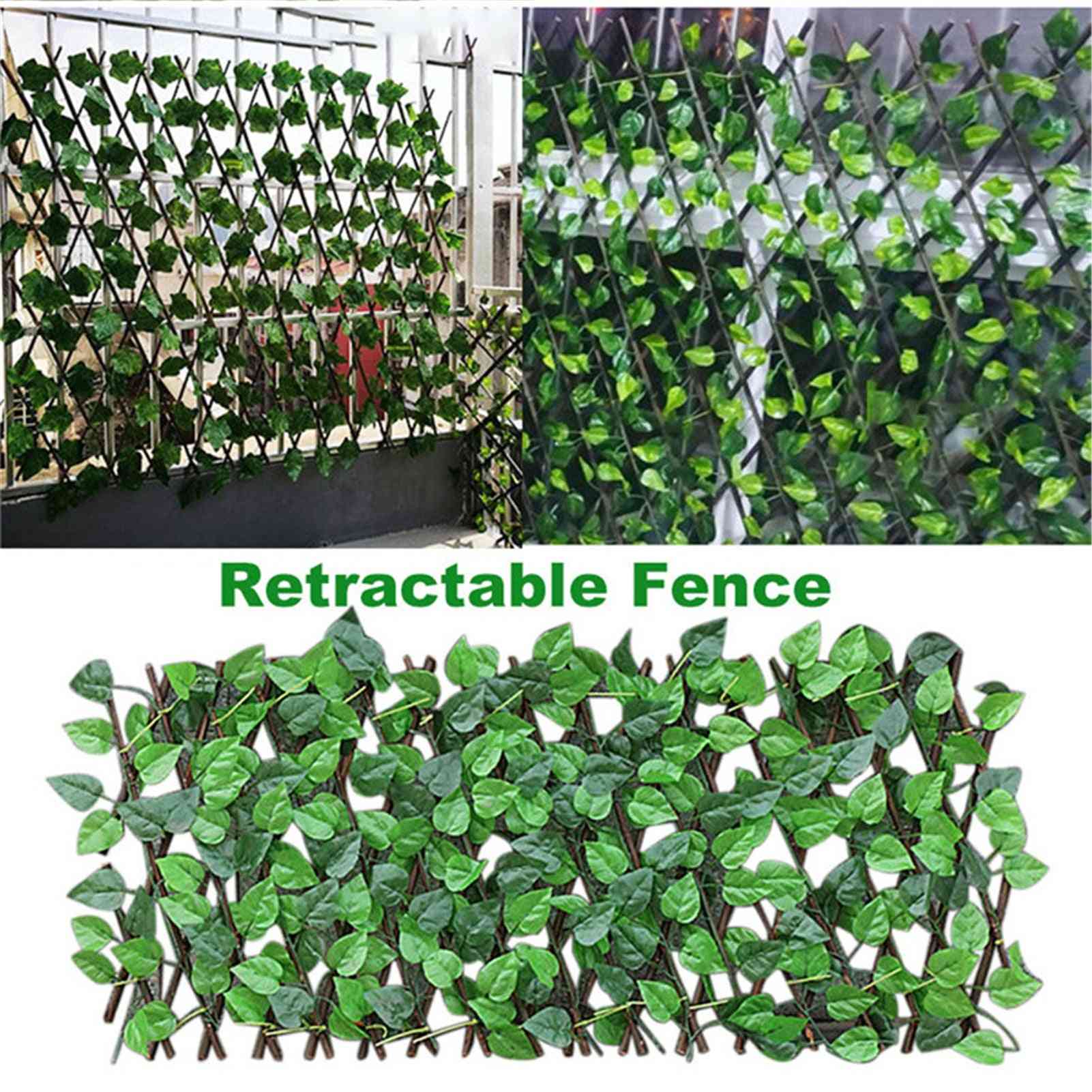 Artificial Garden- Expandable Apple Leaves Fence