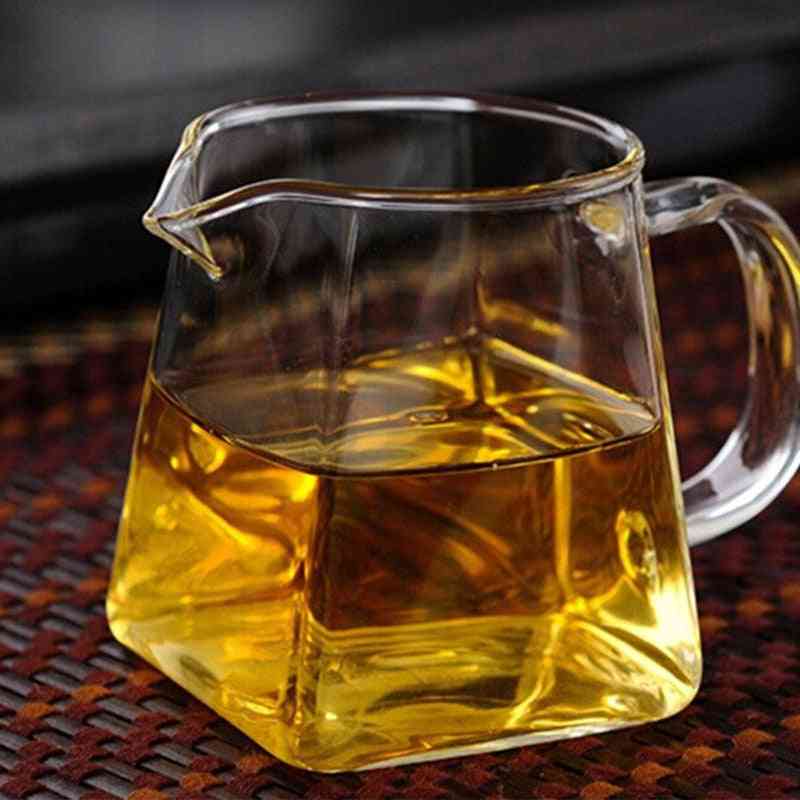 Heat Resistant Glass Tea Pot With Infuser Container / Kettle Square Filter Baskets