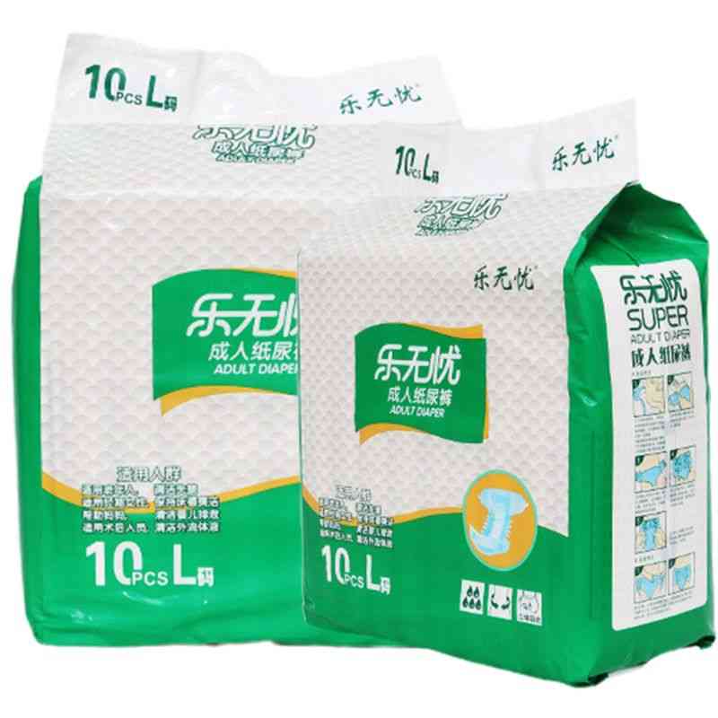 10pcs 26-32inch L Size Disposable Adult Diapers