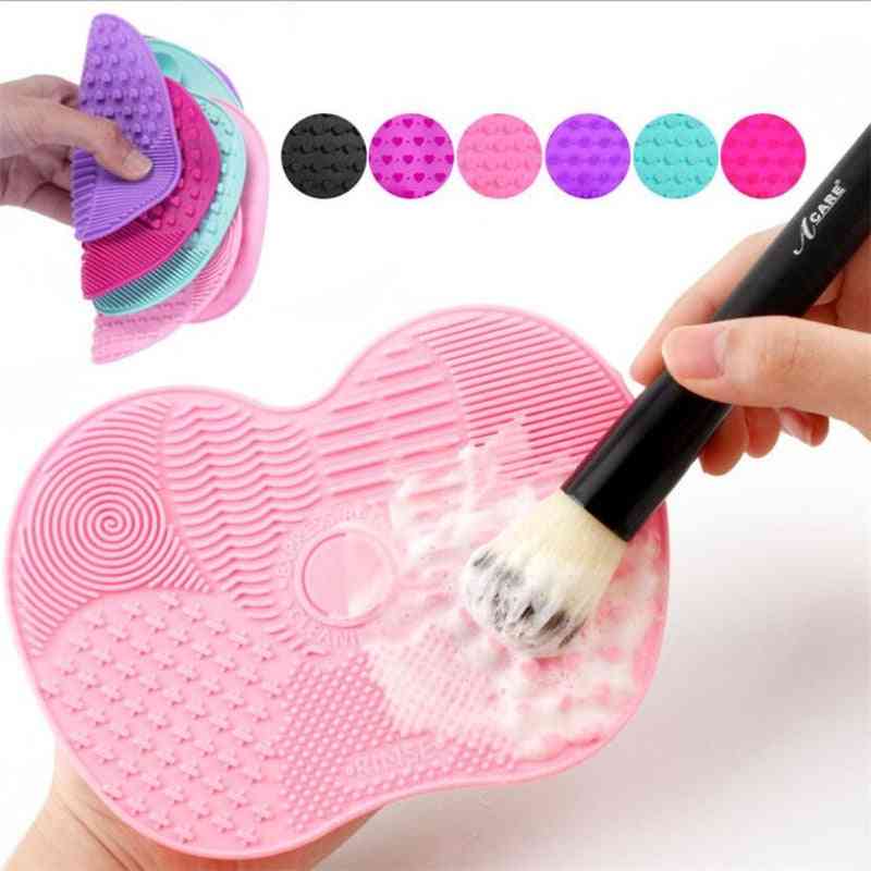 Silicone Foundation Makeup Brush Scrubber Board Pad
