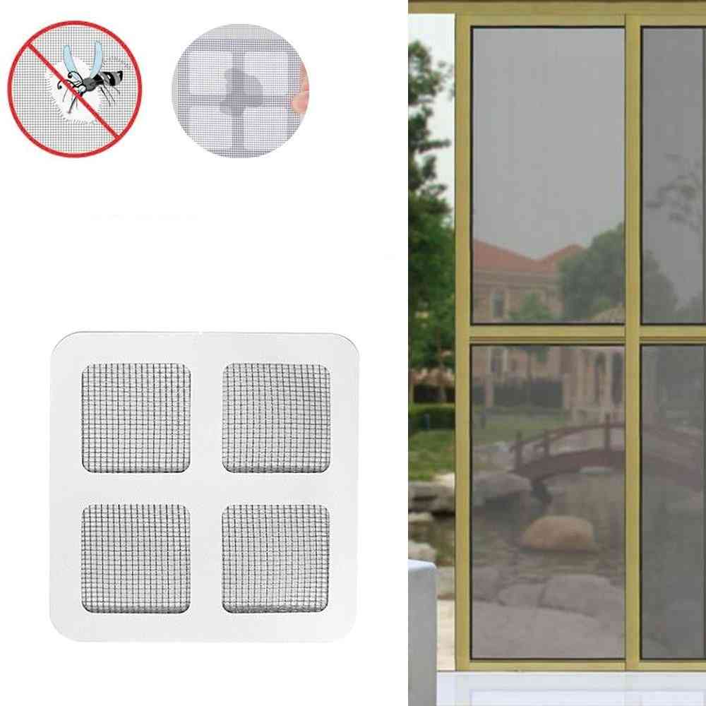 Net Window Adhesive Mosquito Fly Bug Insect Repair Screen Wall Patch Stickers