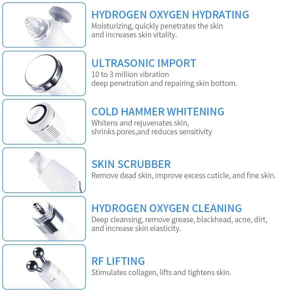 Water Oxygen Jet Peel Hydra Beauty Skin Cleansing, Hydro Dermabrasion Rf Bio-lifting Face Machine, Aqua Peeling