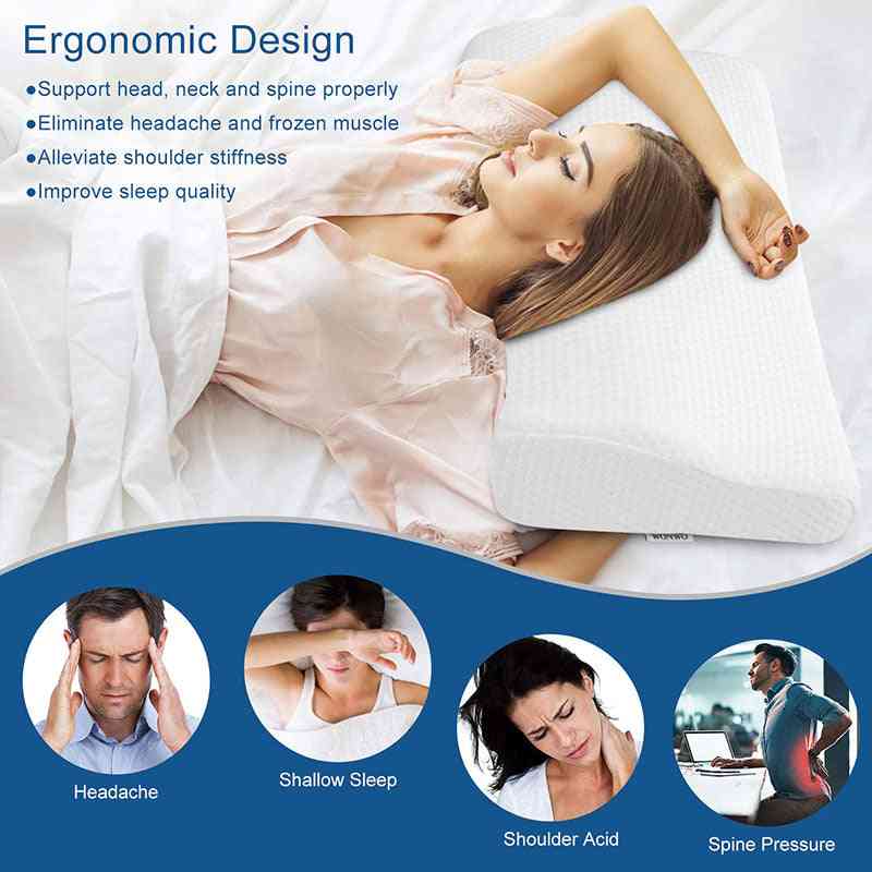 Orthopedic Memory Foam- Slow Rebound, Neck Protection Pillow