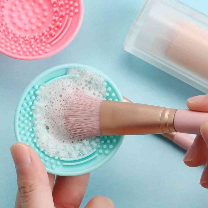 Scrubber Board Silicone Makeup Brush Cleaner Pad