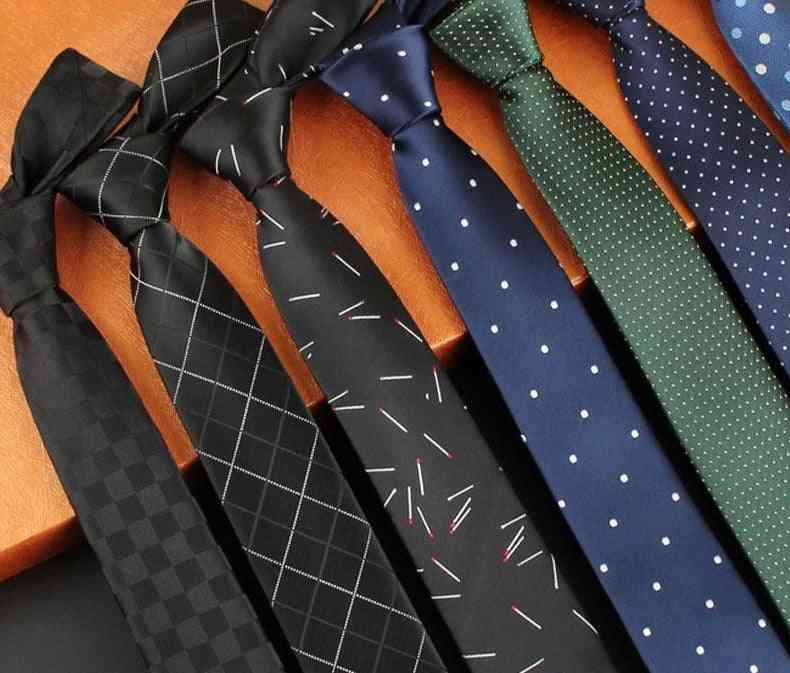 Corbatas Gravata- Jacquard Slim Fashion, Dot Neckties
