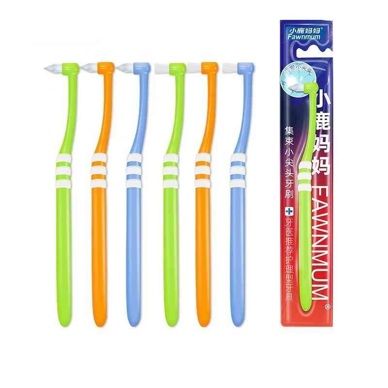 Orthodontic- Pointed And Flathead Toothbrush