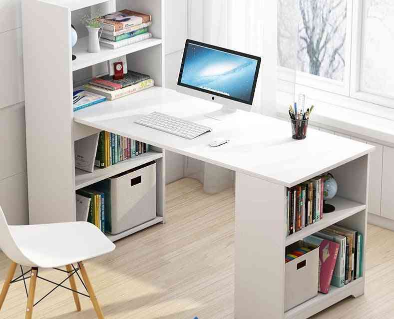 Seng nattbord bærbar stativ datamaskin tablo skrivebordsbord med bokhylle