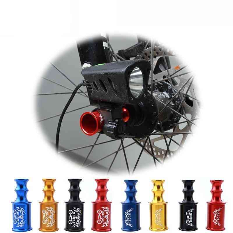 Cykelnav snabbkopplingsaxel framhjulslampahållare, cykelförlängare, förlängningsljusfäste