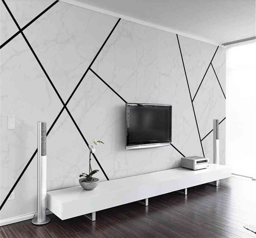 Moderni yksinkertainen - persoonallisuus abstrakti, geometrinen viiva, makuuhuoneen taustakuva