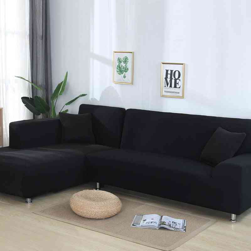 Solid Color Elastic Slipcovers, Sofa Towel Covers