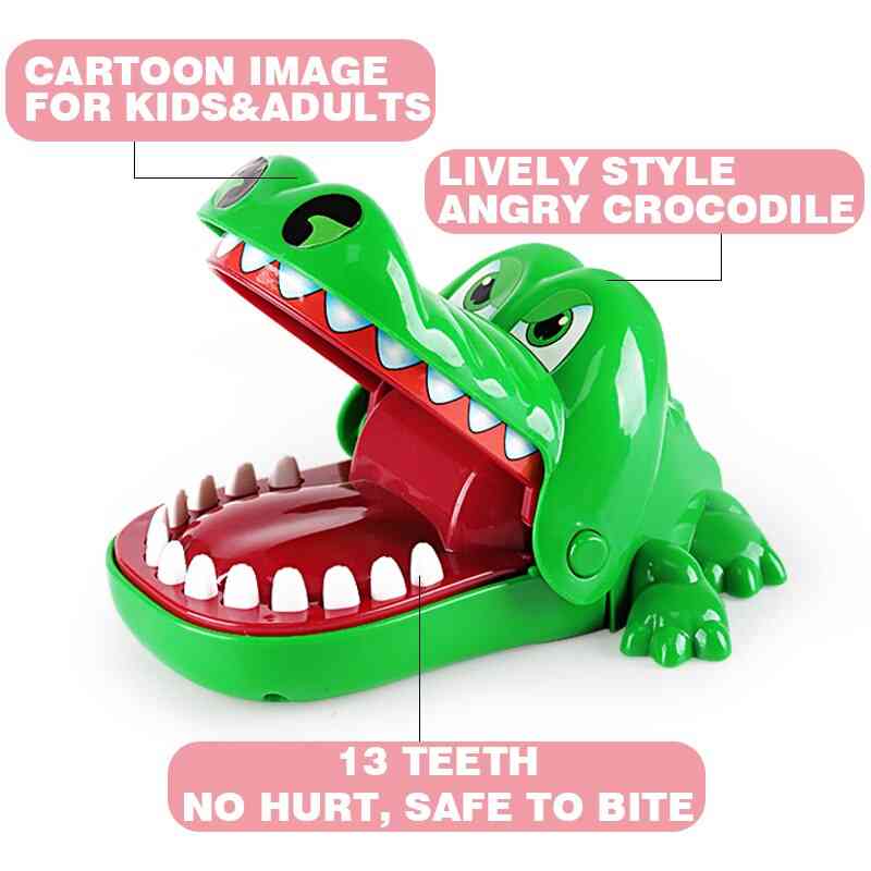 Mini nøkkelring finger bite krokodille prank leke