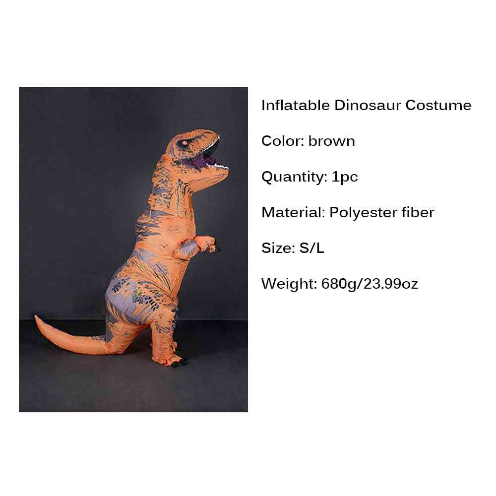 Oppusteligt dinosaur kostume