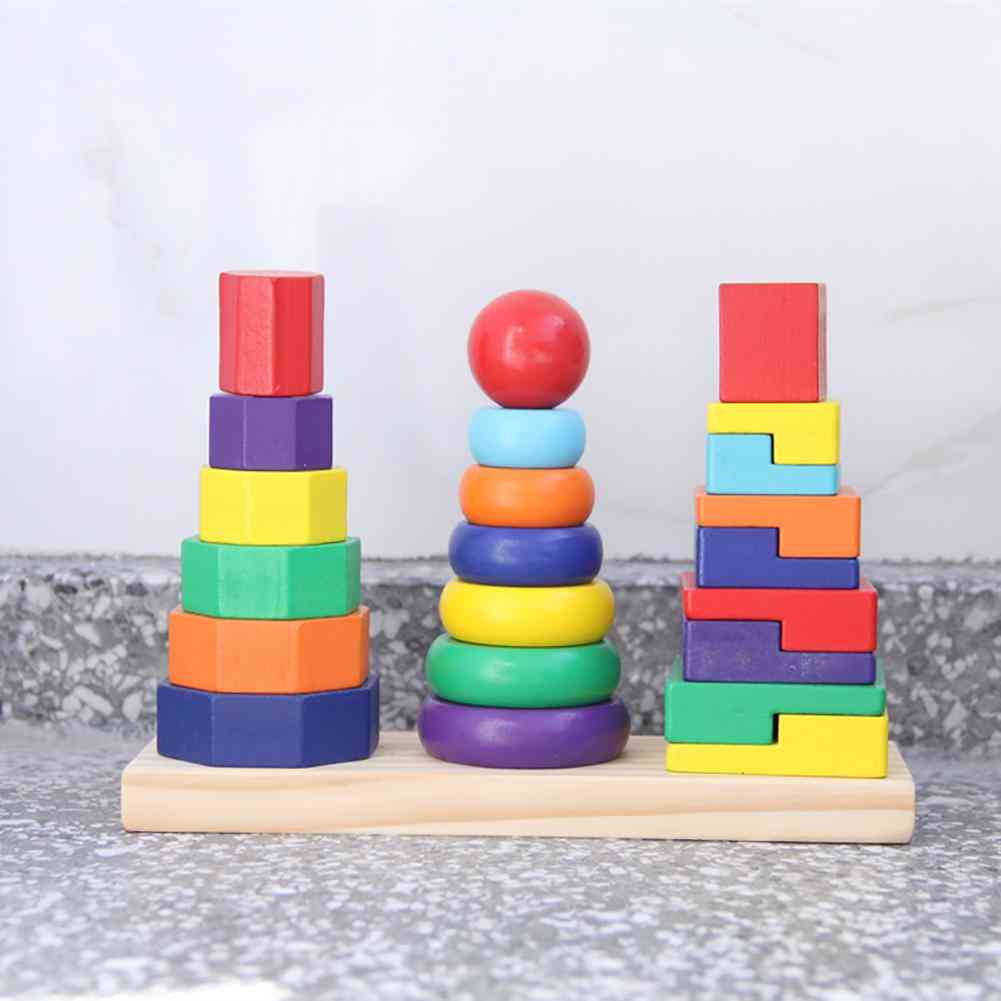 Geometric Shape Stacker Toys For Children