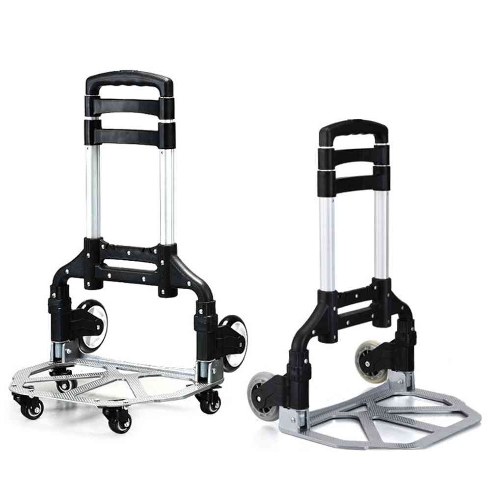 Aluminum Luggage Trolley Shopping Cart Dolly And Folding