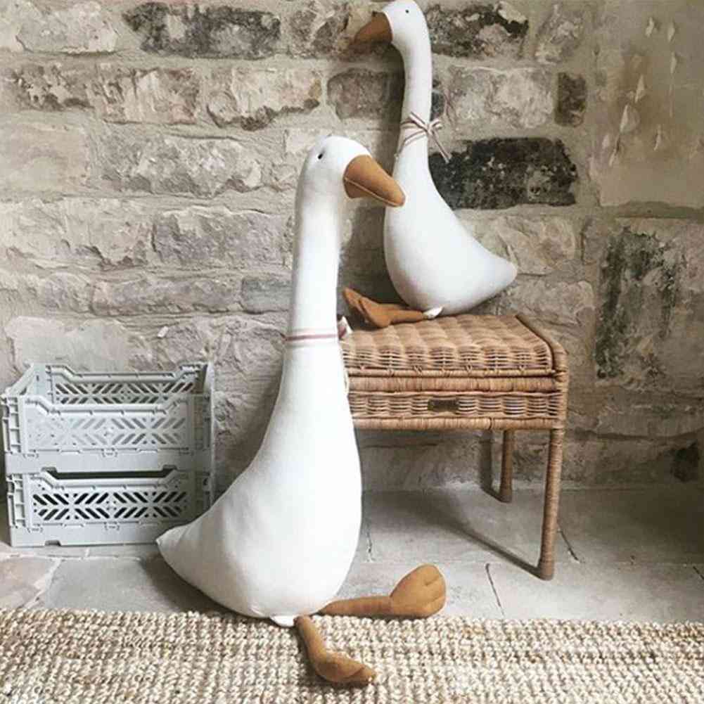 Cute Cotton Goose Stuffed, Animal Baby Accompanying Dolls
