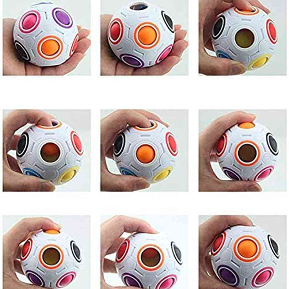 Rainbow Football Puzzles Stress Reliever