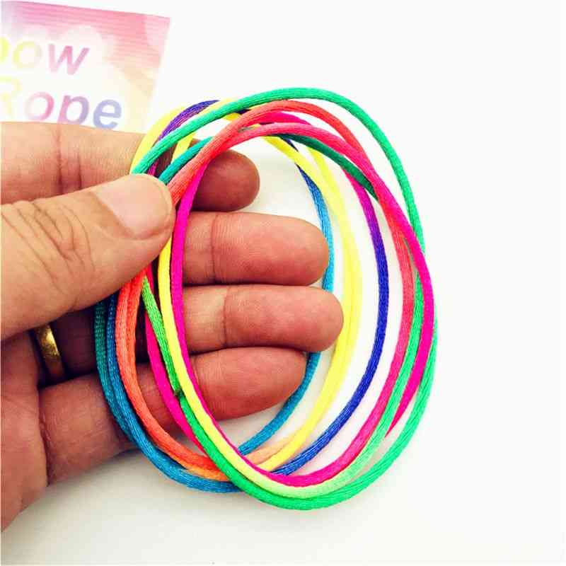 Regnbuefarge- fumble fingertråd tau, string leketøy