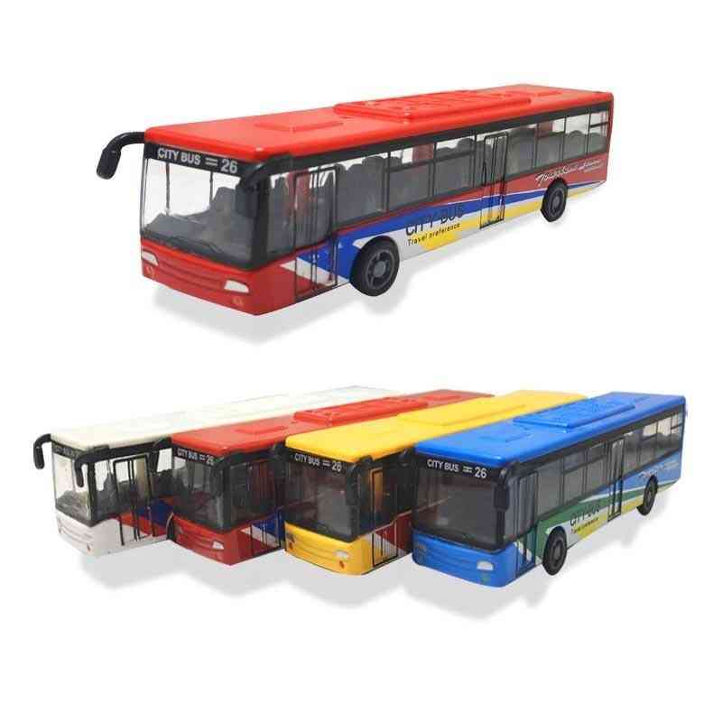 Toy Car Model Pull-back Bus Inertia Car City Tour Bus Abs Car Model