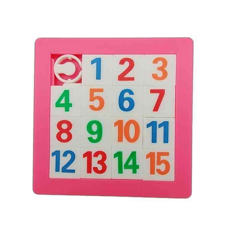 3d Slide Puzzle Plastic Numbers Alphabets Learning Jigsaw Game