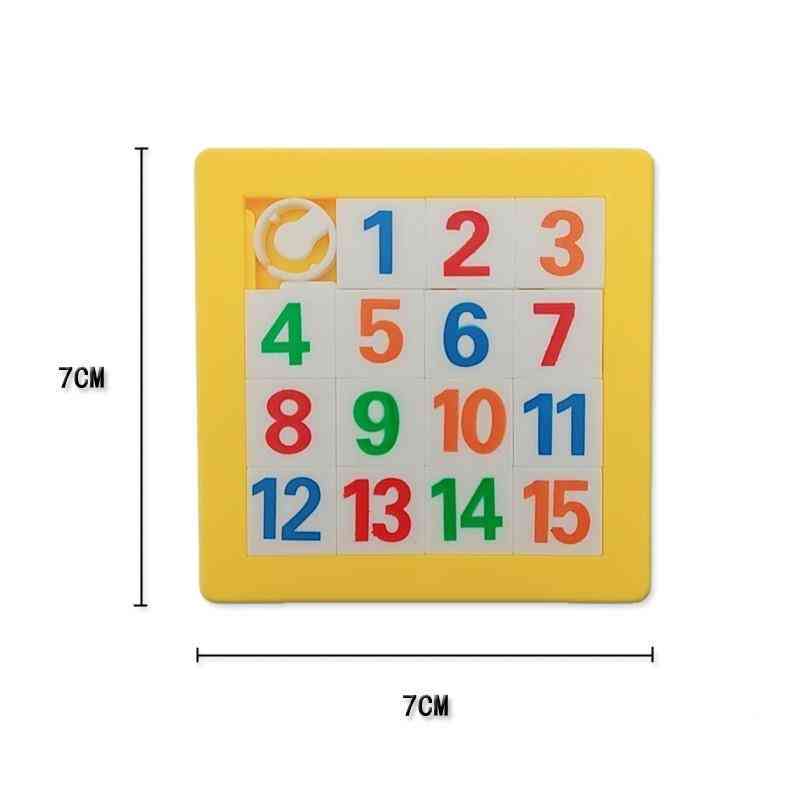 3d Slide Puzzle Plastic Numbers Alphabets Learning Jigsaw Game