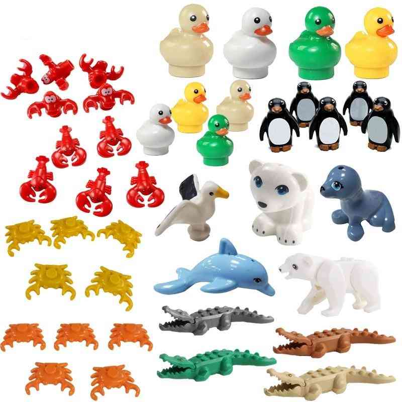 Cute Small Model Seagull Penguin Little Duck Seal Building Blocks Toy