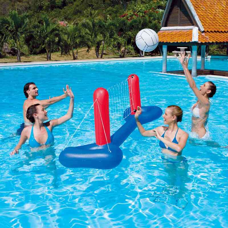 Summer Inflatable Pool Party Float Volleyball, Football Water Sports Interactive