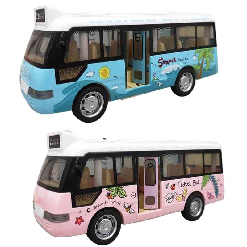 School Bus Sound Light Tour Model Boy Toy