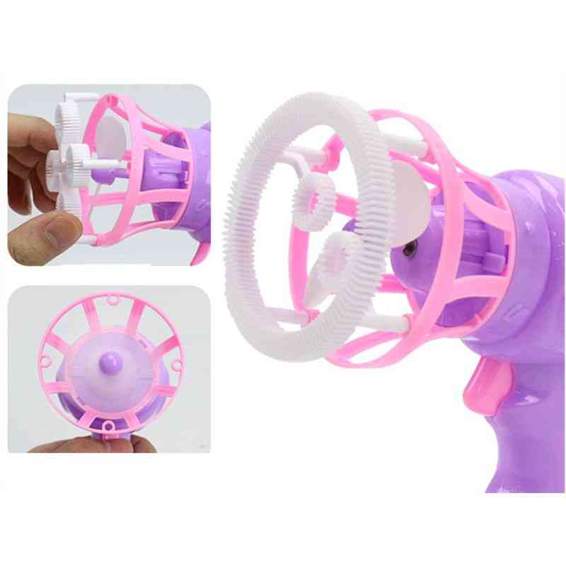 Kids Soap Water Bubble Gun Machine Toy