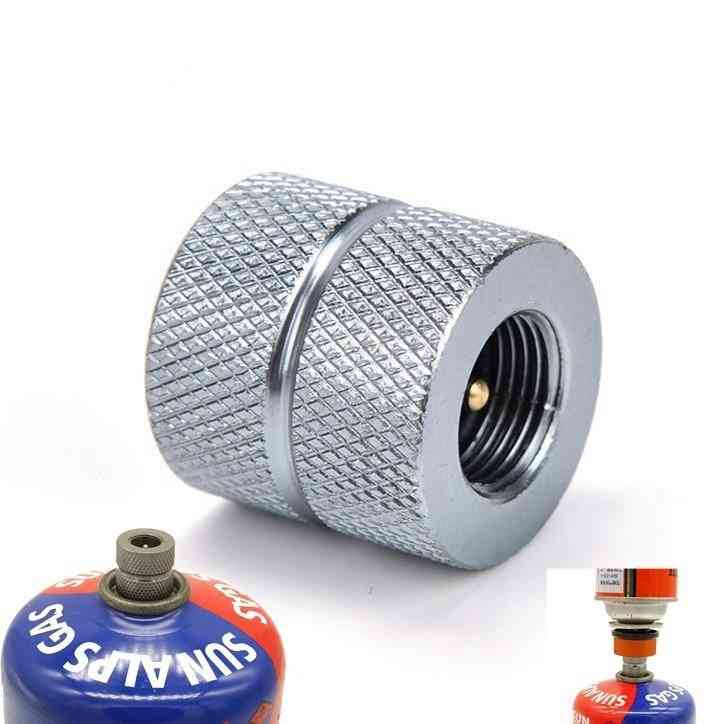 Outdoor Camping Butane Stove Refill Adapter Cartridge Gas Nozzle