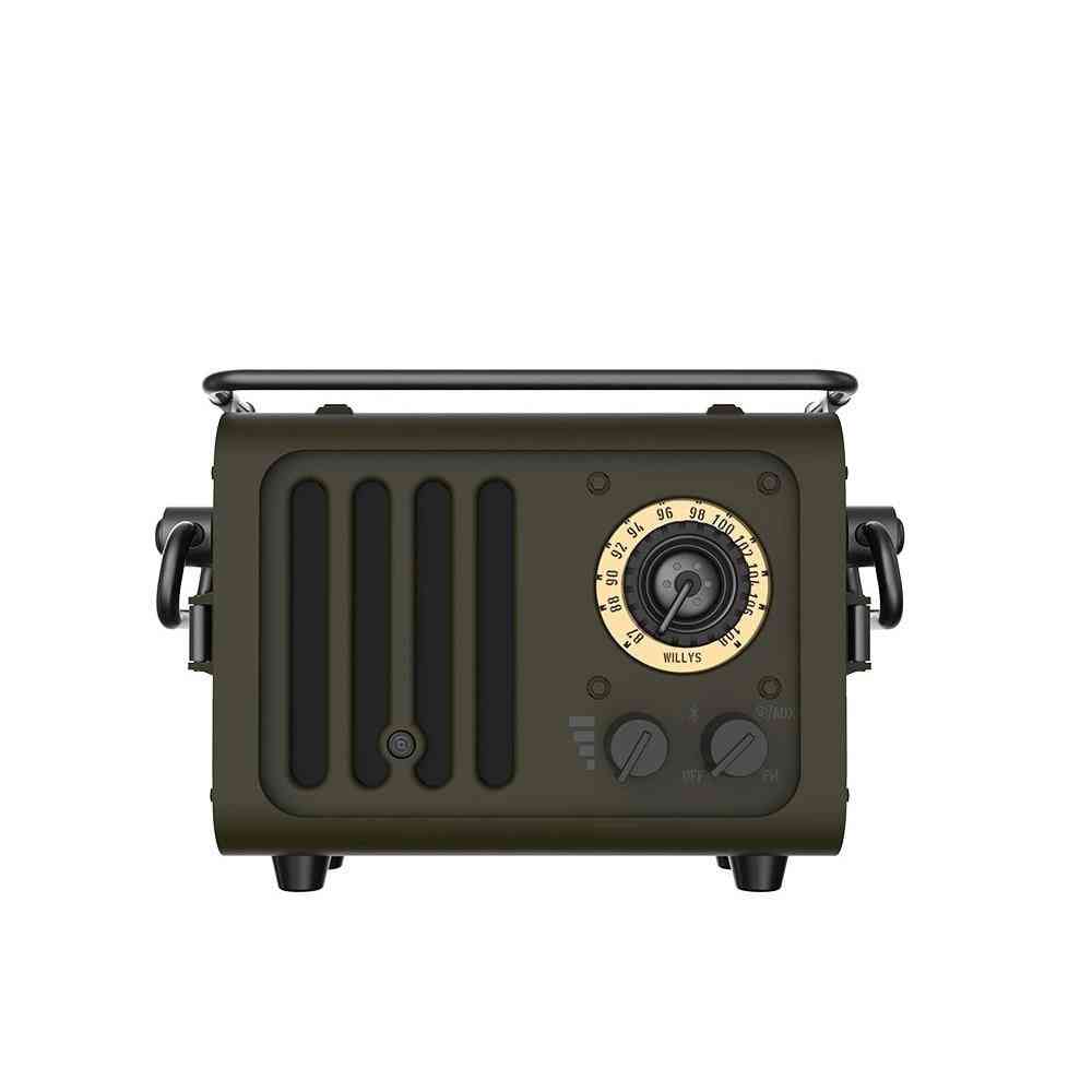 Wd101gn Retro Wild Style Fm, Radio - Portable Bluetooth Speaker