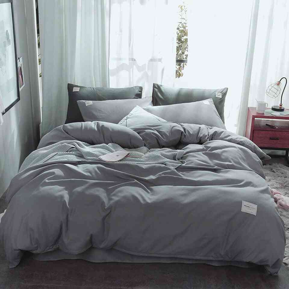 Nordic Bedding Set Luxury Duvet Cover With Flat Sheet