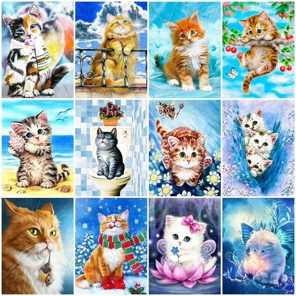 Diamond Painting Full Square Cat Embroidery