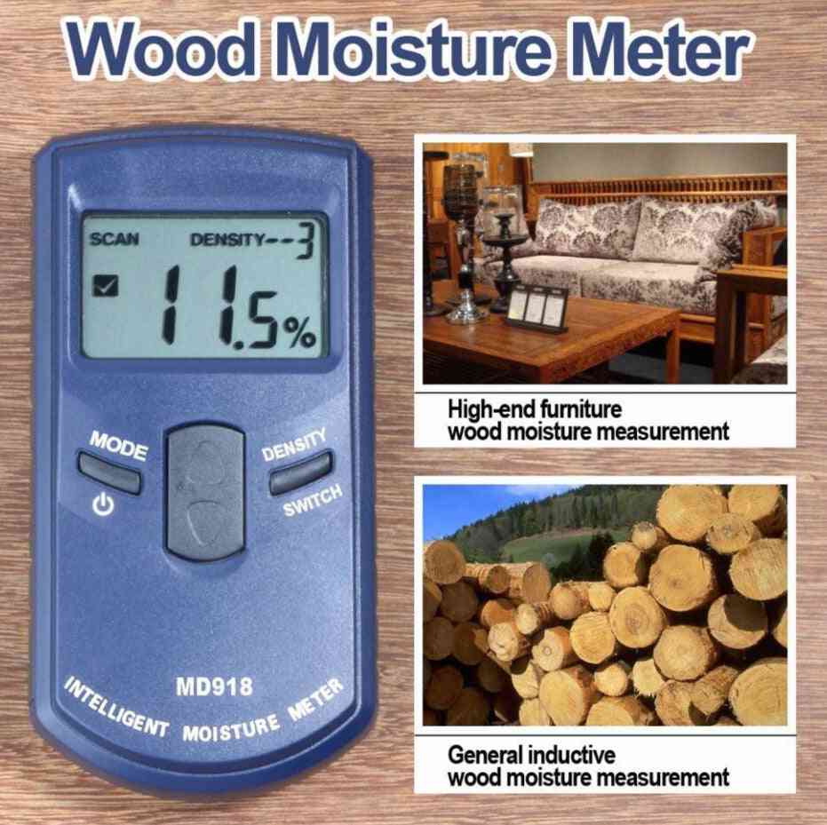 Wood Timber Moisture Hygrometer Digital, Electrical Tester Measuring Tool