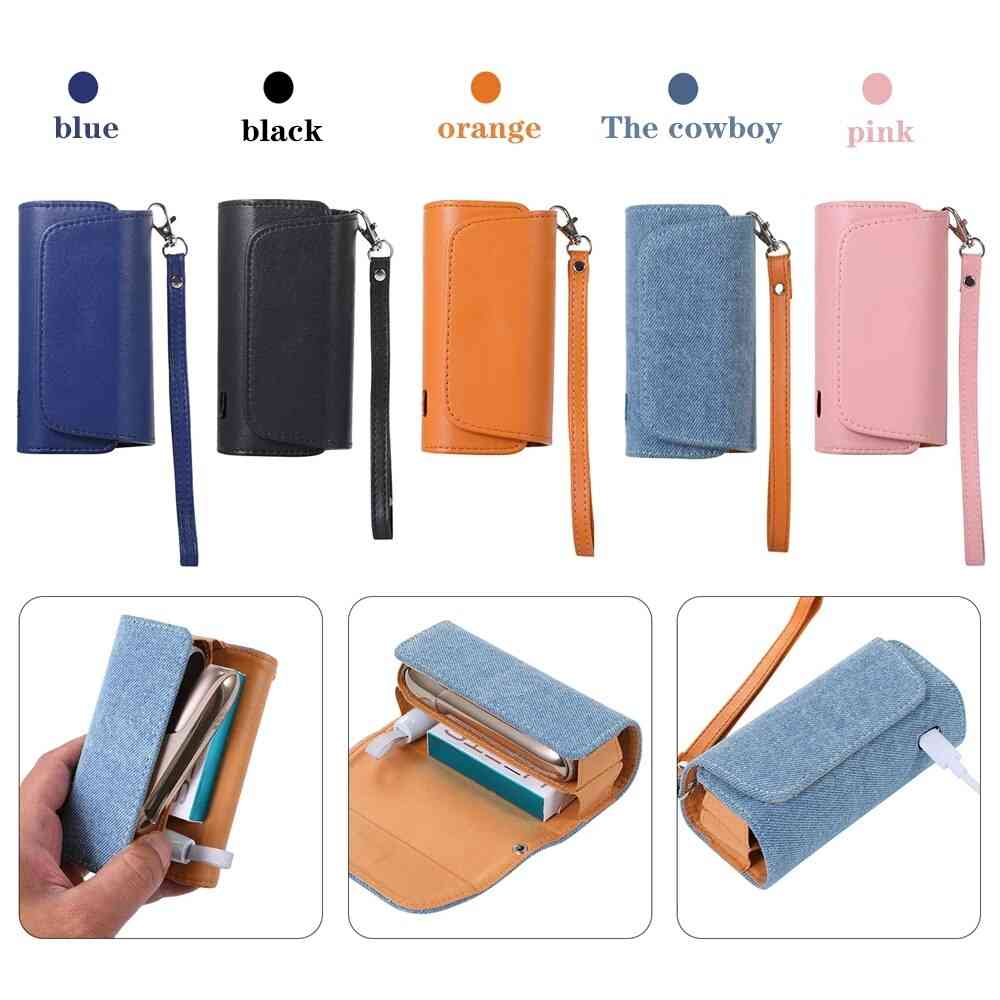 Double Flip Leather Cover For Iqos 3.0