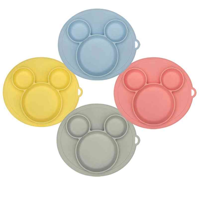 Silicone Baby Feeding Plate Tableware Suction Dining Dishes