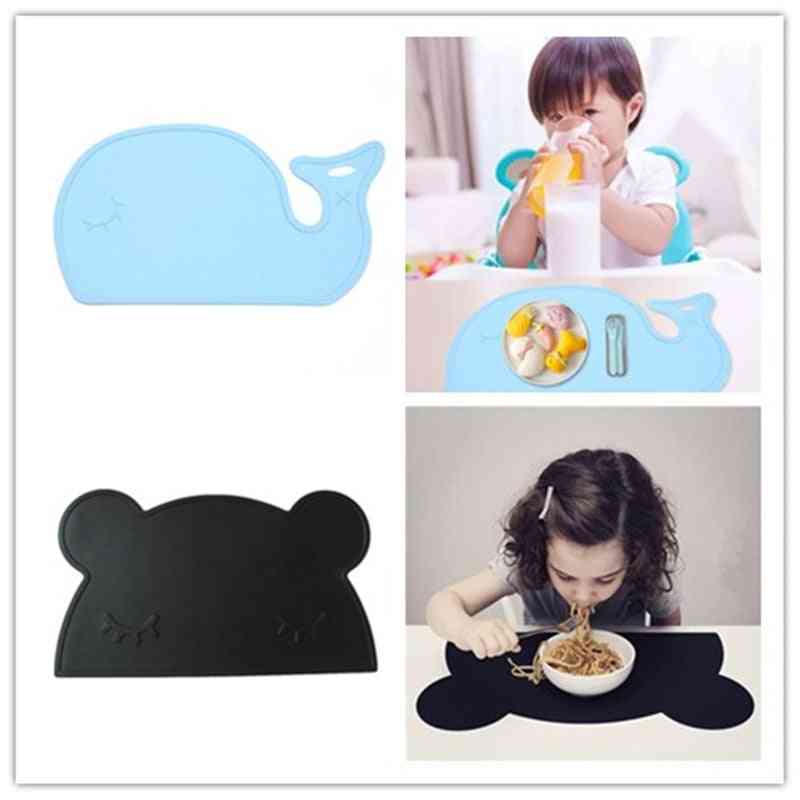 Cartoon Waterproof Silicone Placemat, Baby Dining Table Pads