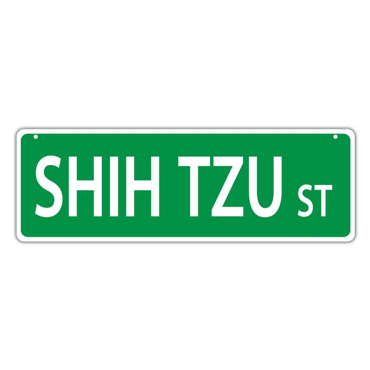 Gadeskilt - shih tzu street