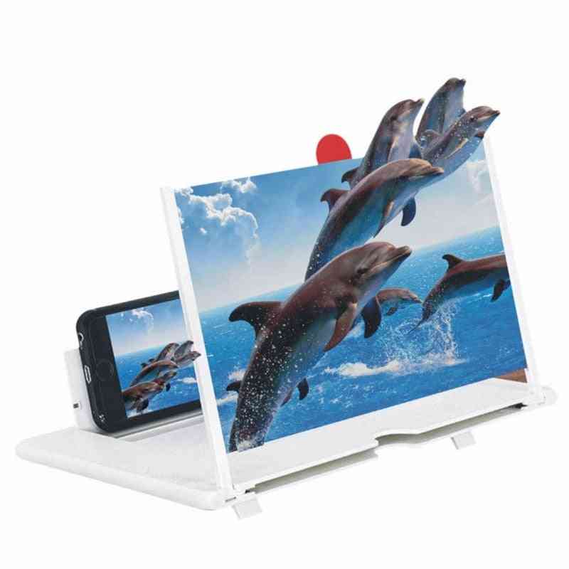 14 Inch Hd Screen Magnifier-non-slip Foldable Mobile Phone Bracket Stand