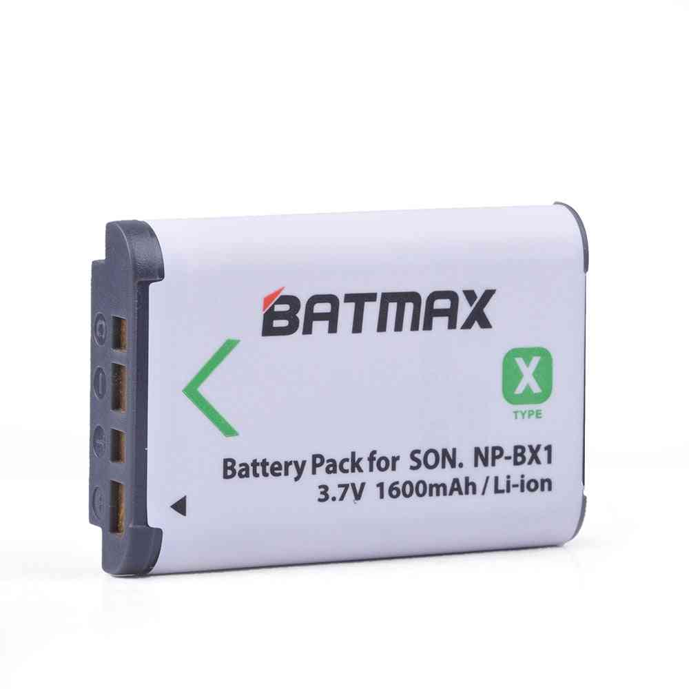 Np-bx1 Np Bx1 Battery + 3 Slots Lcd Charger For Sony