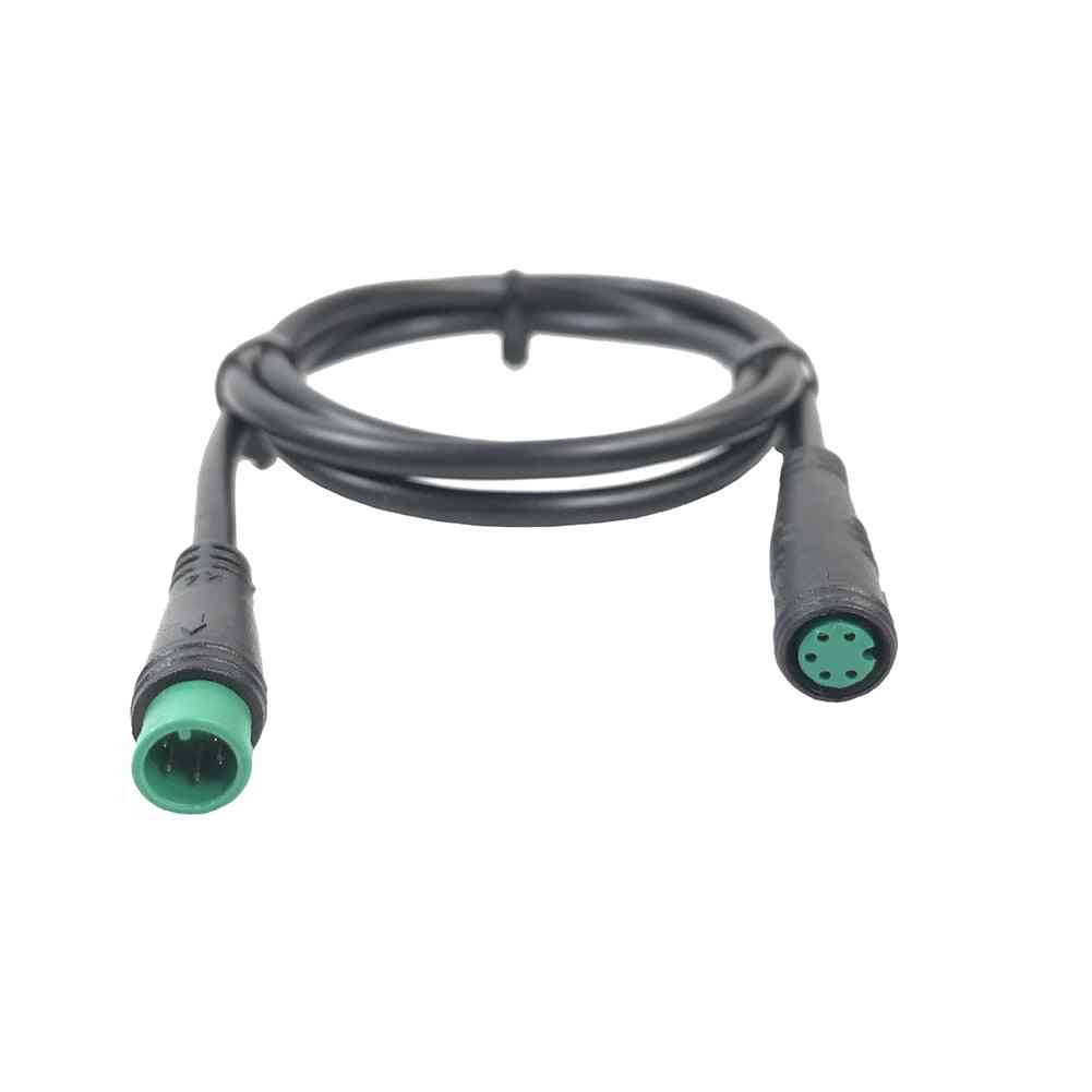 5 Pin Male To Female Ebike Cable Green Connector