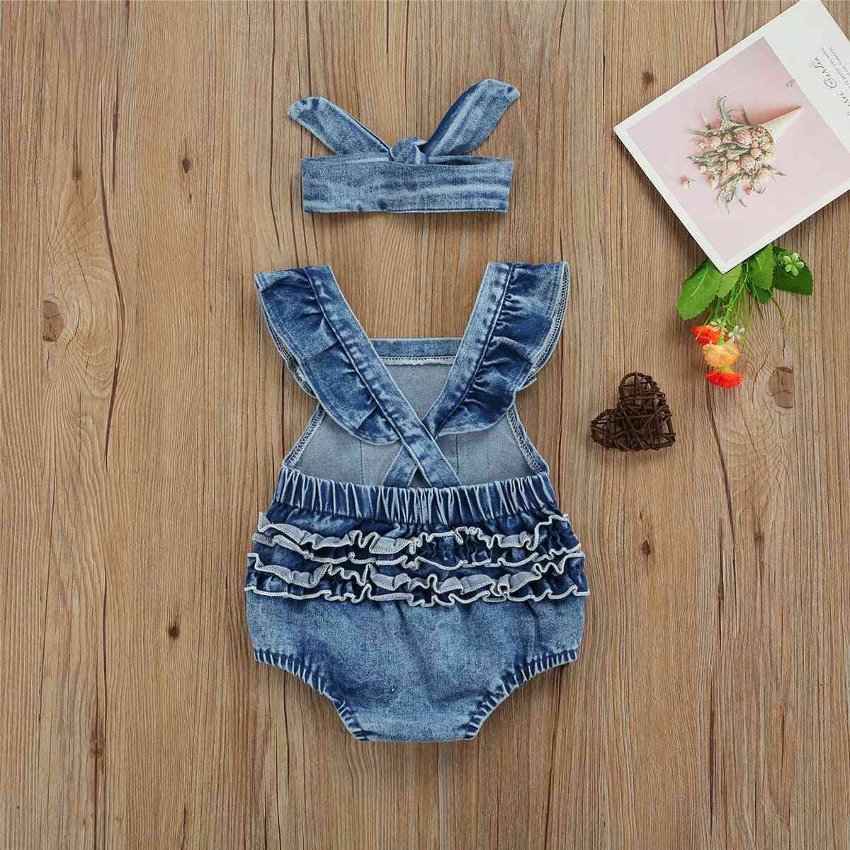 Breathable Baby Outfit Fly Headwear Bodysuits Set