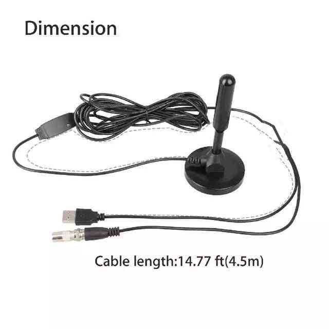 Hd Amplified Tv Antenna 200 Miles Ultra Hdtv With Amplifier, Aerial Set