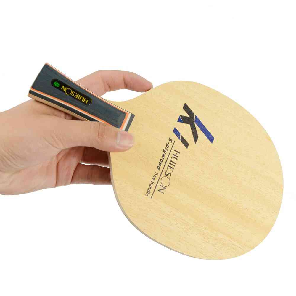 Fint håndtak, bordtennis treningsblad ultralett 5-lags basswood ping pong padle