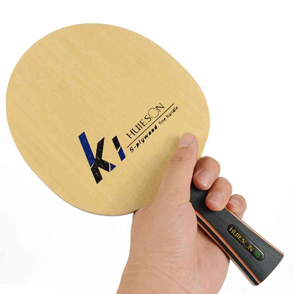 Fint håndtak, bordtennis treningsblad ultralett 5-lags basswood ping pong padle