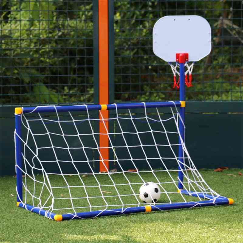 Barn basketbåg. utomhussport fotbollsmål