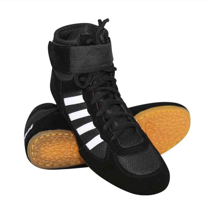 Authentic Wrestling- Cow Muscle, Outsole Lace-up, Boots Sneakers Set-a