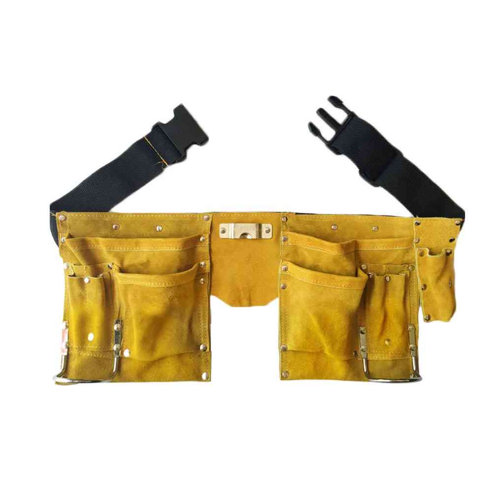 Multi-functional Leather Storage Pouch Tool Belt