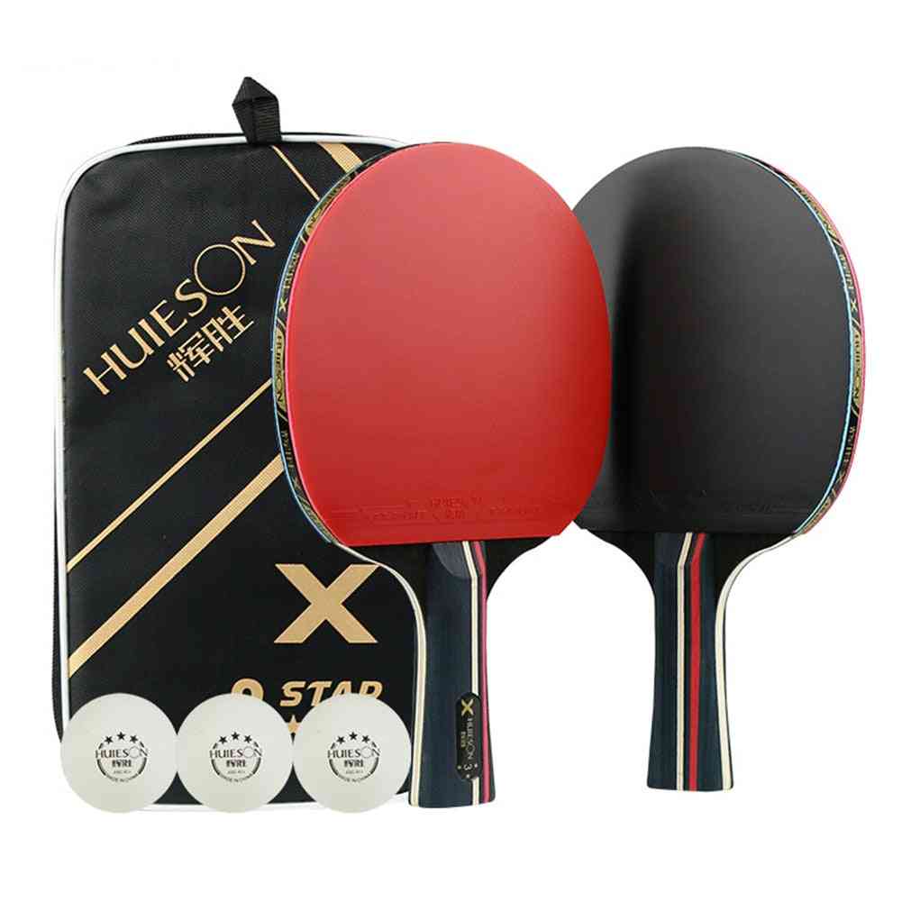 Professional Rubber 1pair Table Tennis Rackets