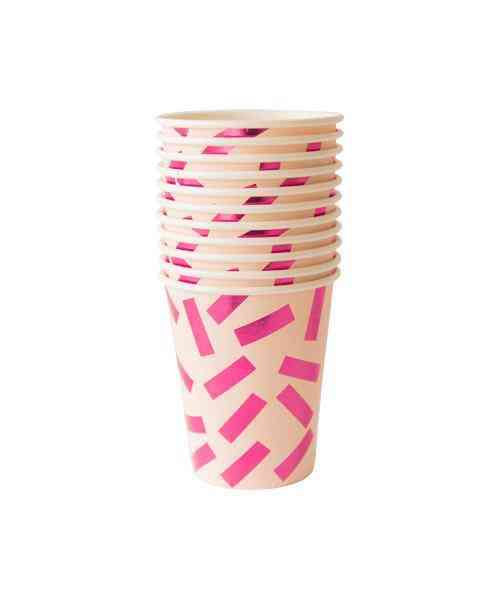 Pretty In Pink Confetti Cups