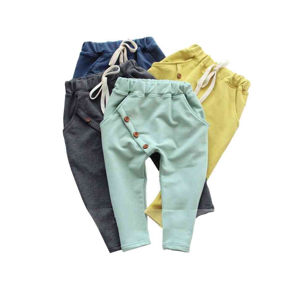 Boys Pants Solid Cotton Clothes Harem Pants